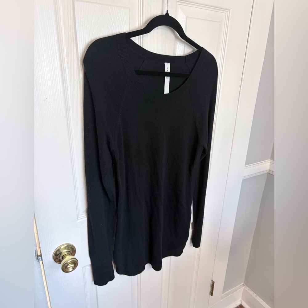 Lululemon Hello Aloe Pullover – Black – Size 8 | Soft Luxe Travel & Work Layer - Picture 4 of 10